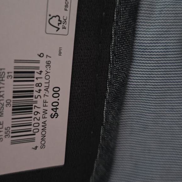 SONOMA BRAND MEN'S LIGHT GRAY FLAT FRONT SHORTS SIZE 36 - Picture 11 of 11